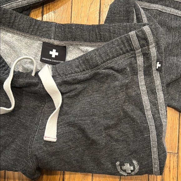 Andrew Christian Gray Sweatpants Relaxed Fit Joggers - Picture 3 of 3